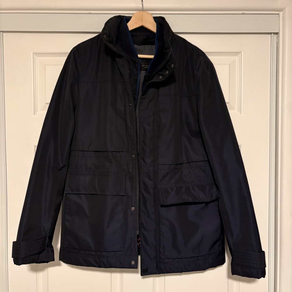 Ted Baker Blue Winter Field Jacket Men's Size 3